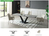 Cloud - Dining Table - Gray / Black Extravaganza Collection