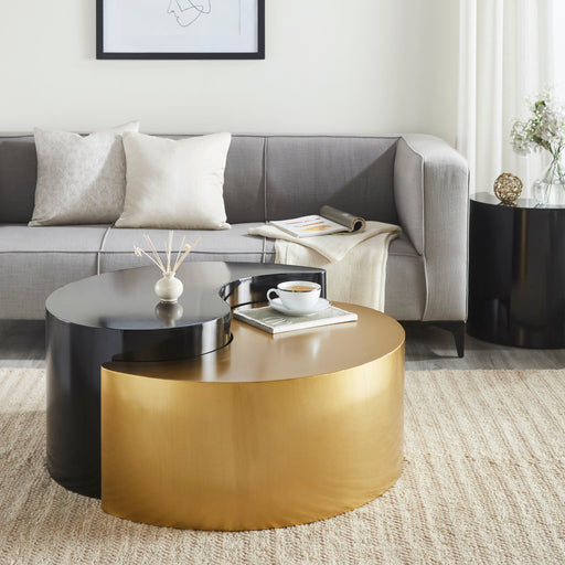 Ying Yang - Coffee Table - Gold / Black Matrix Furniture Group
