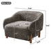 Modern Accent Chair With Recessed Arms And Tight Back Noble House