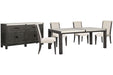 Plum Creek - 6 Piece Rectangular Dining Table Set Magnussen Furniture