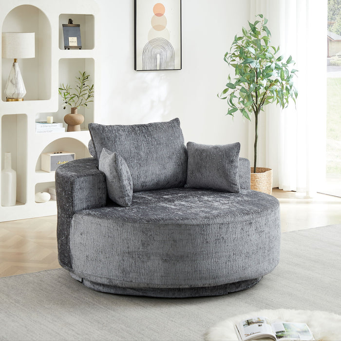 Swivel Chair With Rotating Base For Living Room Home Essentials