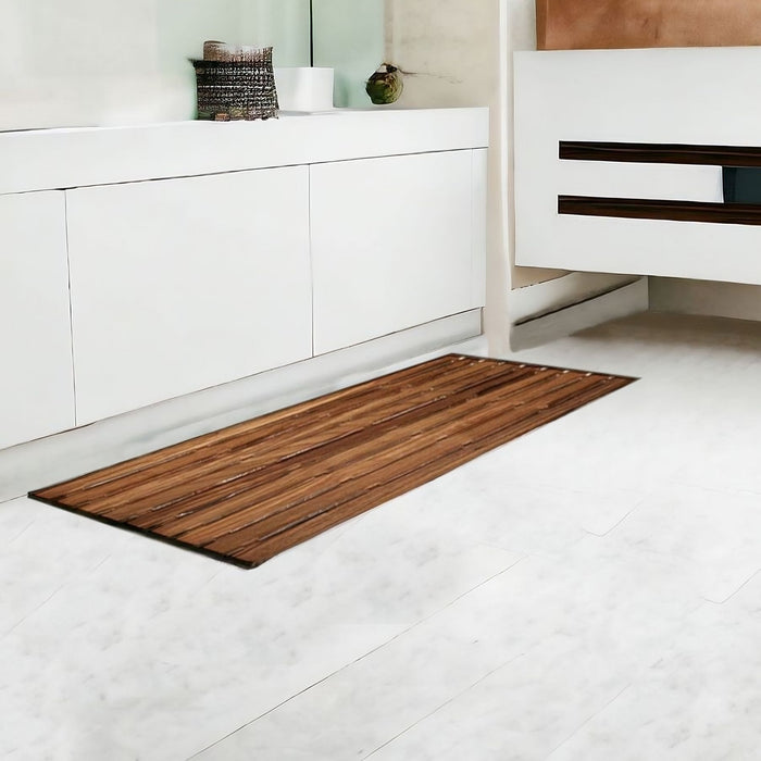 32" Premium Shower Bath Mat - Teak