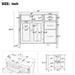 Bathroom Vanity With Sink Top, 3 Soft Closing Drawers Noble House