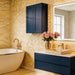 Shaker Wall Cabinet With Soft Close Hinges, Adjustable Shelves, Double Door Home Essentials