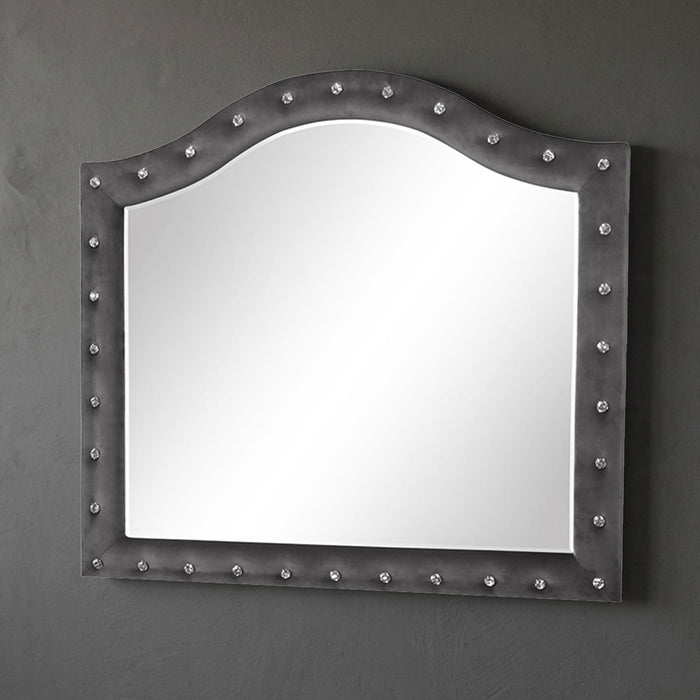 Sophia - Tufted Mirror - Gray Matrix Furniture Group