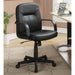 Office Chair With Casters Ergonomic Design For Workspaces - Black Furniture Max