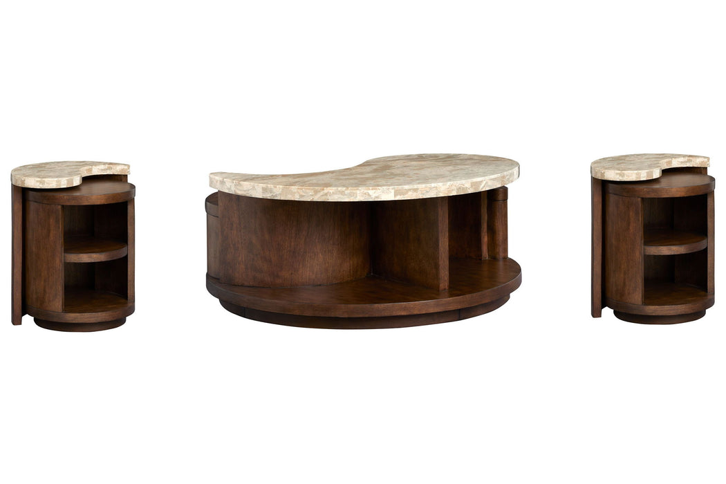 McPherson - Round Cocktail Table Set Magnussen Furniture