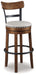 Valebeck - Tall Upholstered Swivel Barstool Signature Design by Ashley®