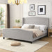 Platform Bed Frame With Tall Headboard And High Footboard Home Essentials