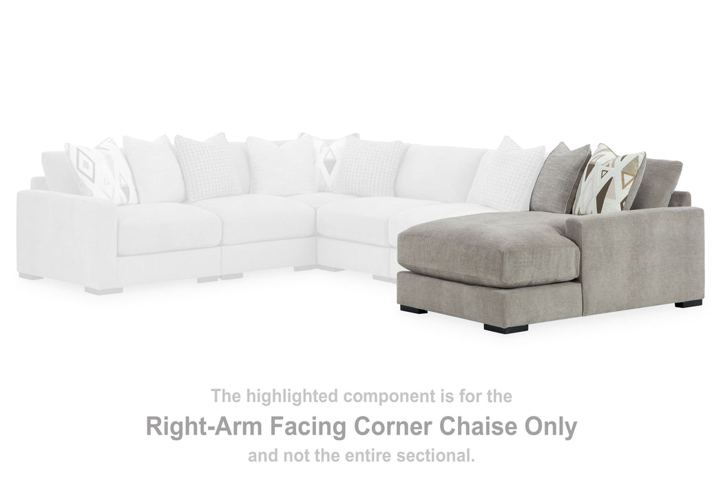 Aslan Court - Raf Corner Chaise - Pebble Benchcraft®