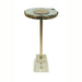 Anaheim - Round Accent Table - Gold Ridgecrest Home