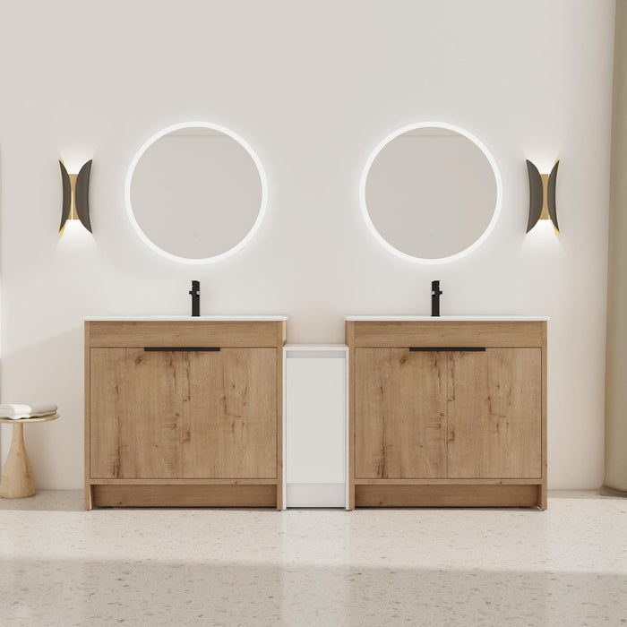 Freestanding Bathroom Vanity & Sink, Storage Cabinets, Soft Closing Doors Home Essentials