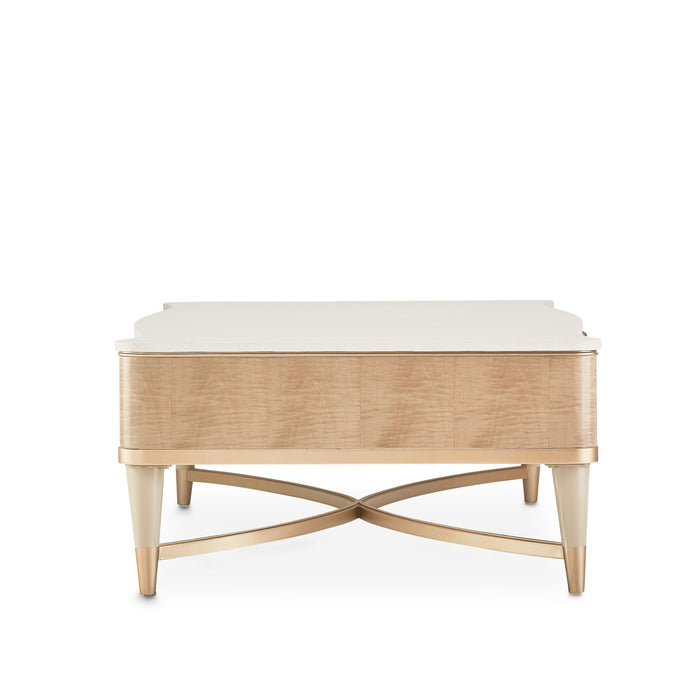 Malibu Crest - Rectangular Cocktail Table - Blush