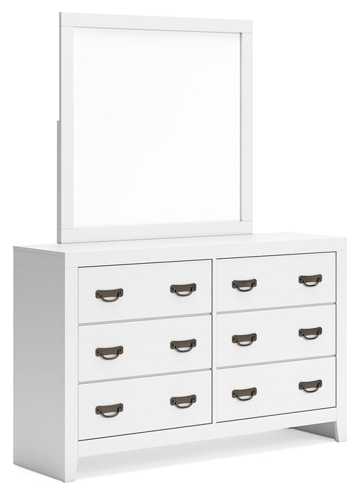 Binterglen - Dresser And Mirror - White Signature Design by Ashley®