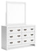 Binterglen - Dresser And Mirror - White Signature Design by Ashley®
