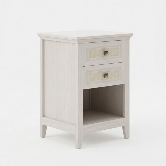 Nightstand With 2 Drawers Bedside Table Home Essentials