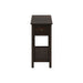 Accent End Table, 2 Tier, Storage Drawer, Transitional - Walnut 8th Street