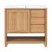 36" Bathroom Vanity With Sink, Soft Close Drawers - Natural Noble House