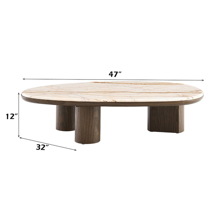Haidar - Table With Marble Top ACME