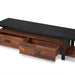 Elling - TV Stand - Walnut & Black ACME