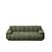 Cloud Series Minimalist Button Tufted Square Arm 3 Seater Sofa Home Essentials