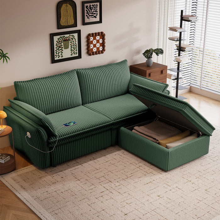 2 In 1 Convertible Sofa Bed, Multi Functional Living Room Furniture Home Essentials