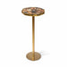Champaign - Round Accent Table - Gold Ridgecrest Home