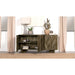 Roman - 3 Door Server With Chevron Design - Brown Furniture Max