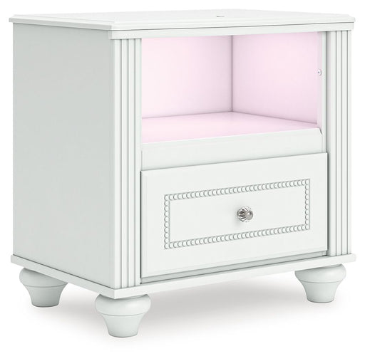 Kozlani - One Drawer Night Stand - White Signature Design by Ashley®
