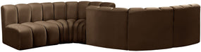 Arc - Velvet 6 Piece Modular Sofa Meridian Furniture