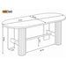 Oval Dining Table Set For 6 With Fluted Pedestal Base, 7 Piece Set Including 6 Upholstered Chairs Hearth and Haven