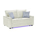 Rita - Loveseat, LED Base Lighting, Cushions And 2 Accent Pillows Matrix Furniture Group