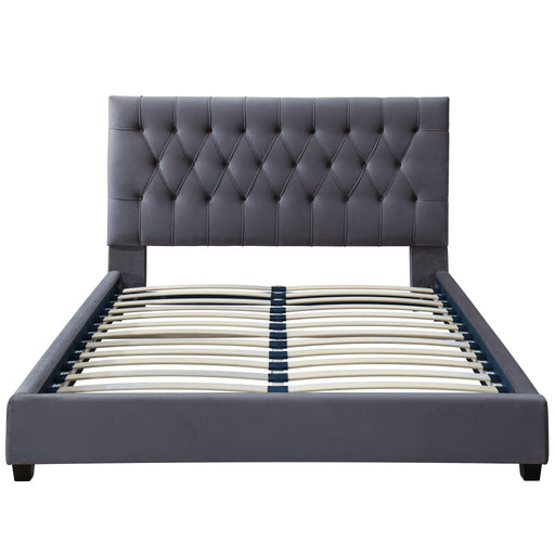 Donald - Mid-Century Modern Upholstered Platform Bed Ashcroft Furniture