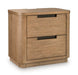 Pamaria - Two Drawer Night Stand - Light Brown Signature Design by Ashley®