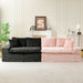 Multifunctional Sofa Pink Black, Fits 4 People Home Essentials