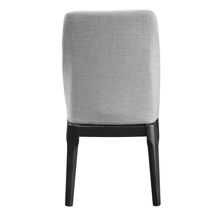 Madan - Side Chair (Set of 2) - Light Gray Linen & Gray Oak ACME