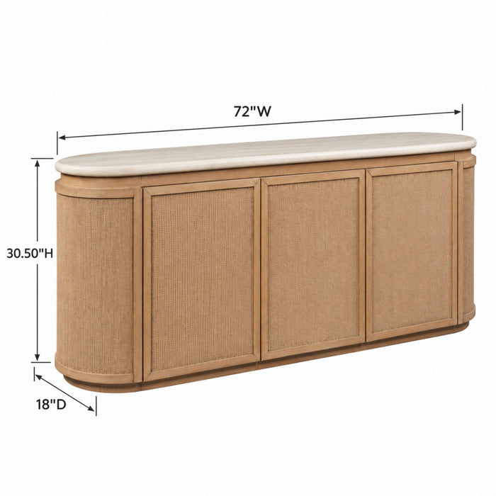 Server - Beige Bernards Furniture