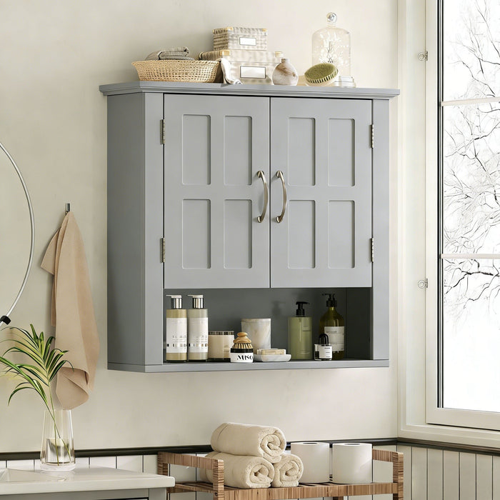 Multi Functional Wall Mounted Cabinet With Adjustable Shelves For Bathroom Noble House