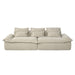 Jesse - Oversized Sofa With 6 Pillows - Beige Linen ACME
