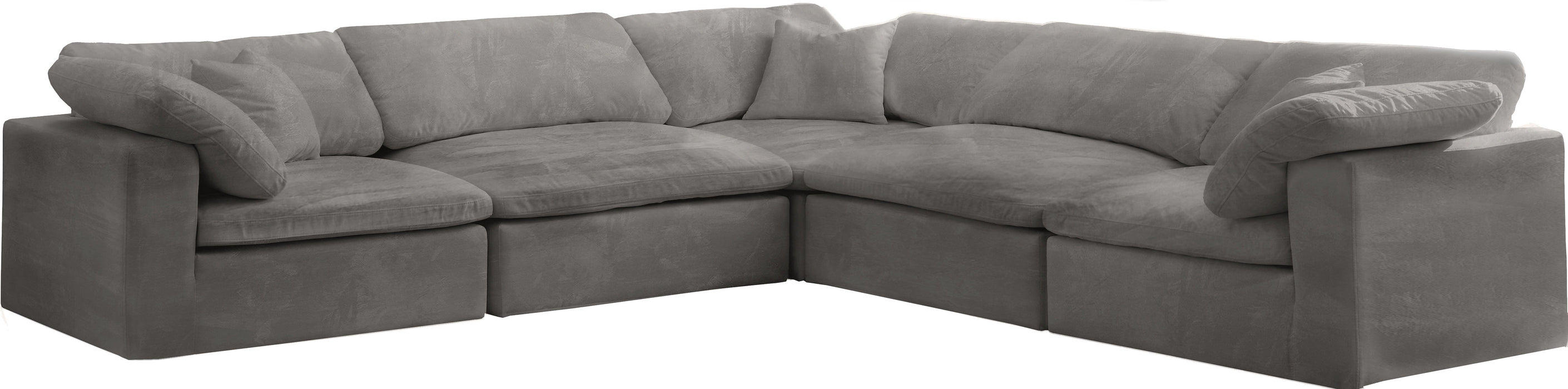 Cozy - Modular Sectional Cloud - Grey - Fabric - Modern & Contemporary