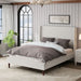 Upholstered Bed & High Headboard Design Home Essentials