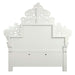 Vanaheim - Eastern King Bed - Beige Synthetic Leather & Antique White ACME