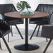 Round Dining Table With Pedestal Base - Warm Walnut Furniture Max