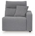 Modmax II - 8-Piece Power Reclining Sectional With LAF Press Back Power Chaise And Console - Salt And Pepper Signature Design by Ashley®