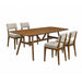 Miller - 5 Piece Set (78" Dining Table With 4 Side Chairs) - Walnut / Gray New Classic
