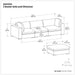 Jasmine - Handcrafted Sofa And Ottoman Simpli-Home