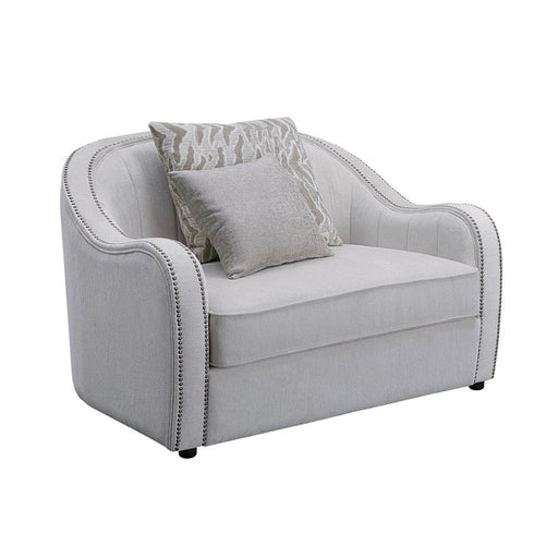 Mahler - Chair With 2 Pillows - Beige Linen ACME