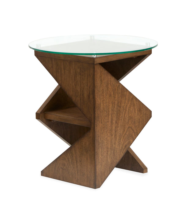 Vector - Round Accent Table - Russet Magnussen Furniture