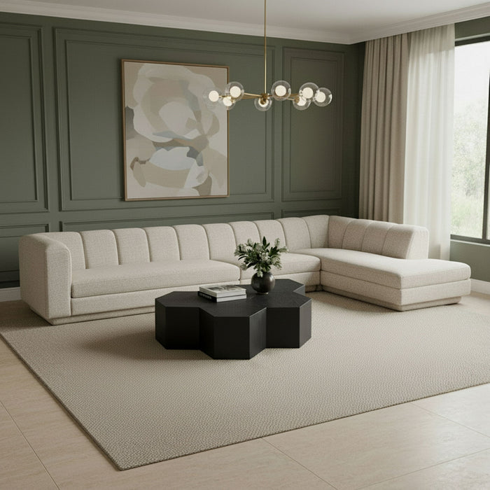 Modari - Sectional - Beige Meridian Furniture