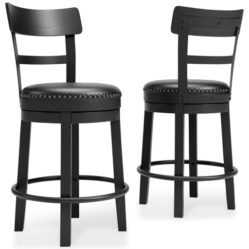 Valebeck - Full Back Swivel Stool Signature Design by Ashley®